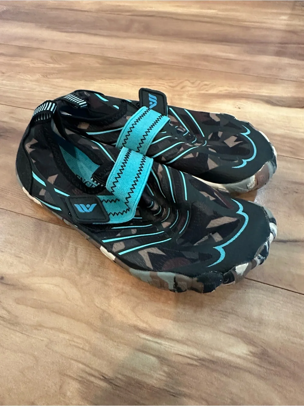 Merence Barefoot Water Shoes Kids US 12 EU 30 Black Blue Quick Dry Swim Beach